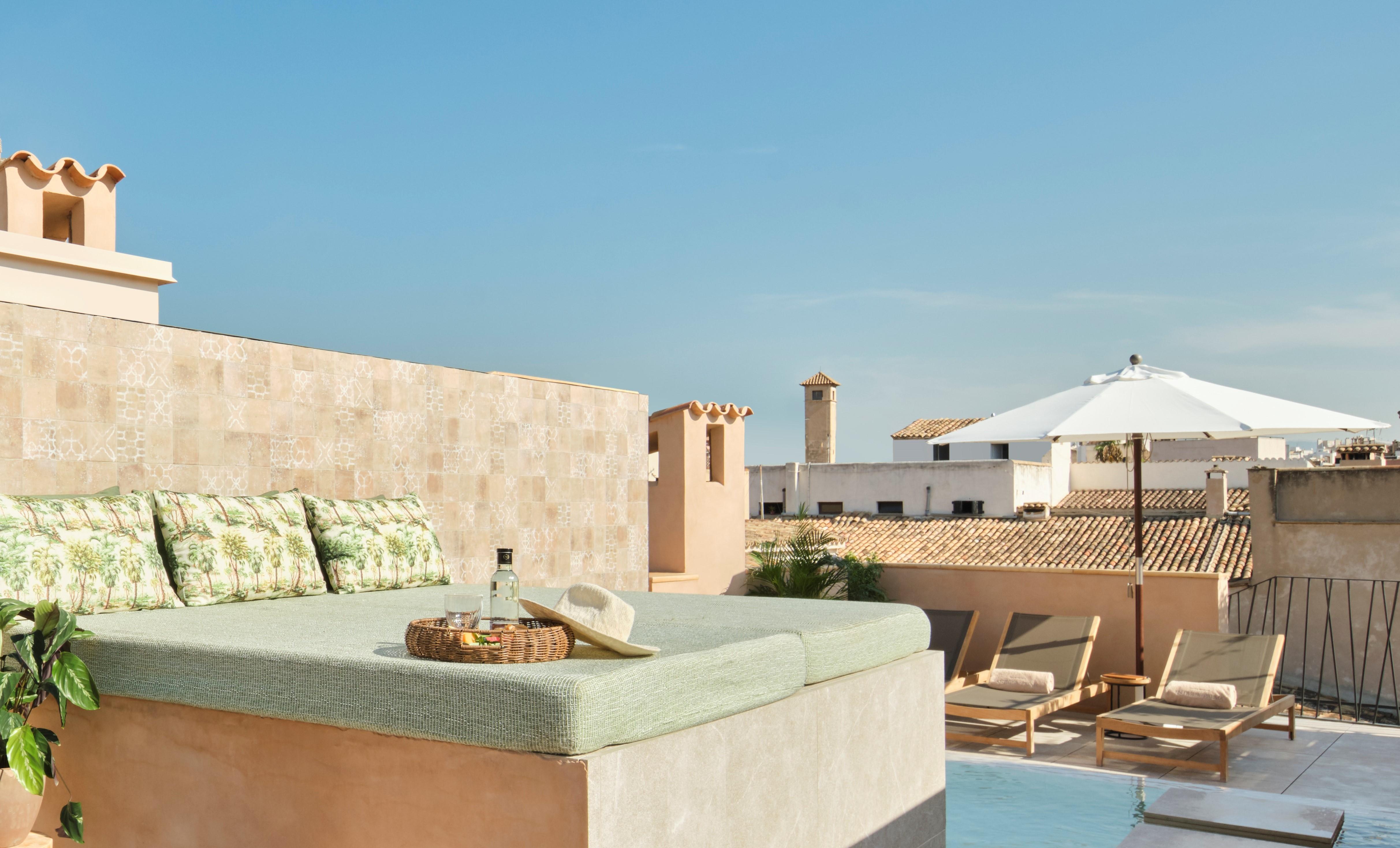 Hotel Antigua Palma - Casa Noble Kültér fotó Rooftop terrace at the Hotel Villa Bonita