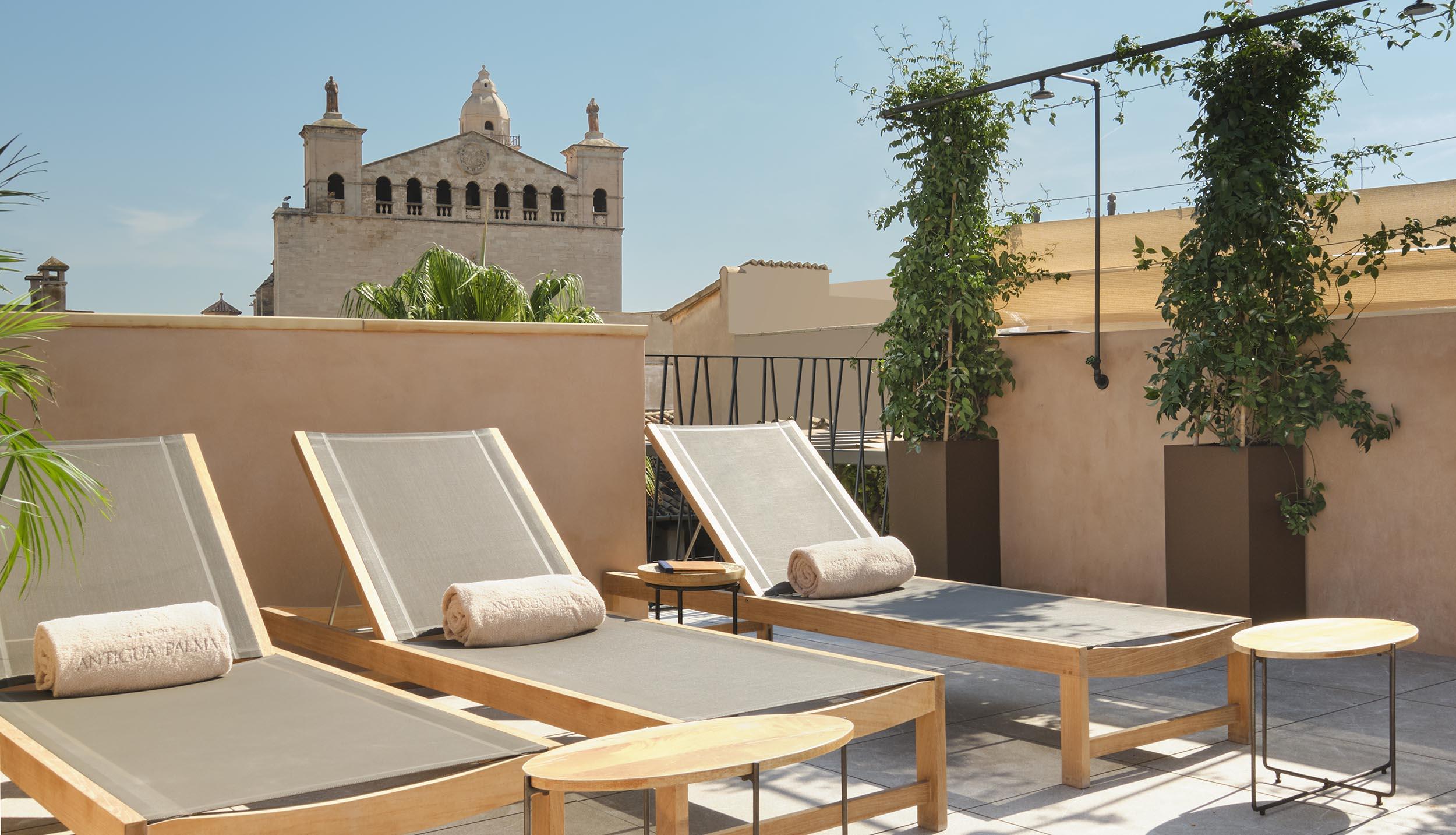 Hotel Antigua Palma - Casa Noble Kültér fotó Rooftop pool