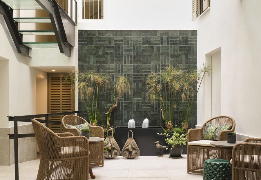 Hotel Antigua Palma - Casa Noble Kültér fotó Interior courtyard