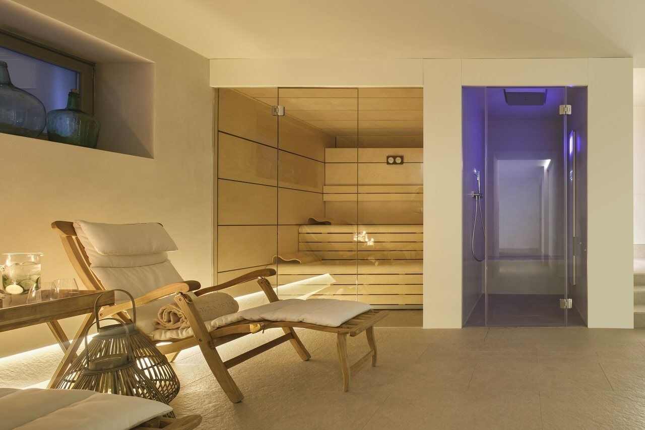 Hotel Antigua Palma - Casa Noble Kültér fotó A modern steam room